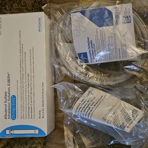 Lot Of 45 Doses-Albuterol Sulfate Inhalation Solution.& Free Nebulizer Kit/Mask.